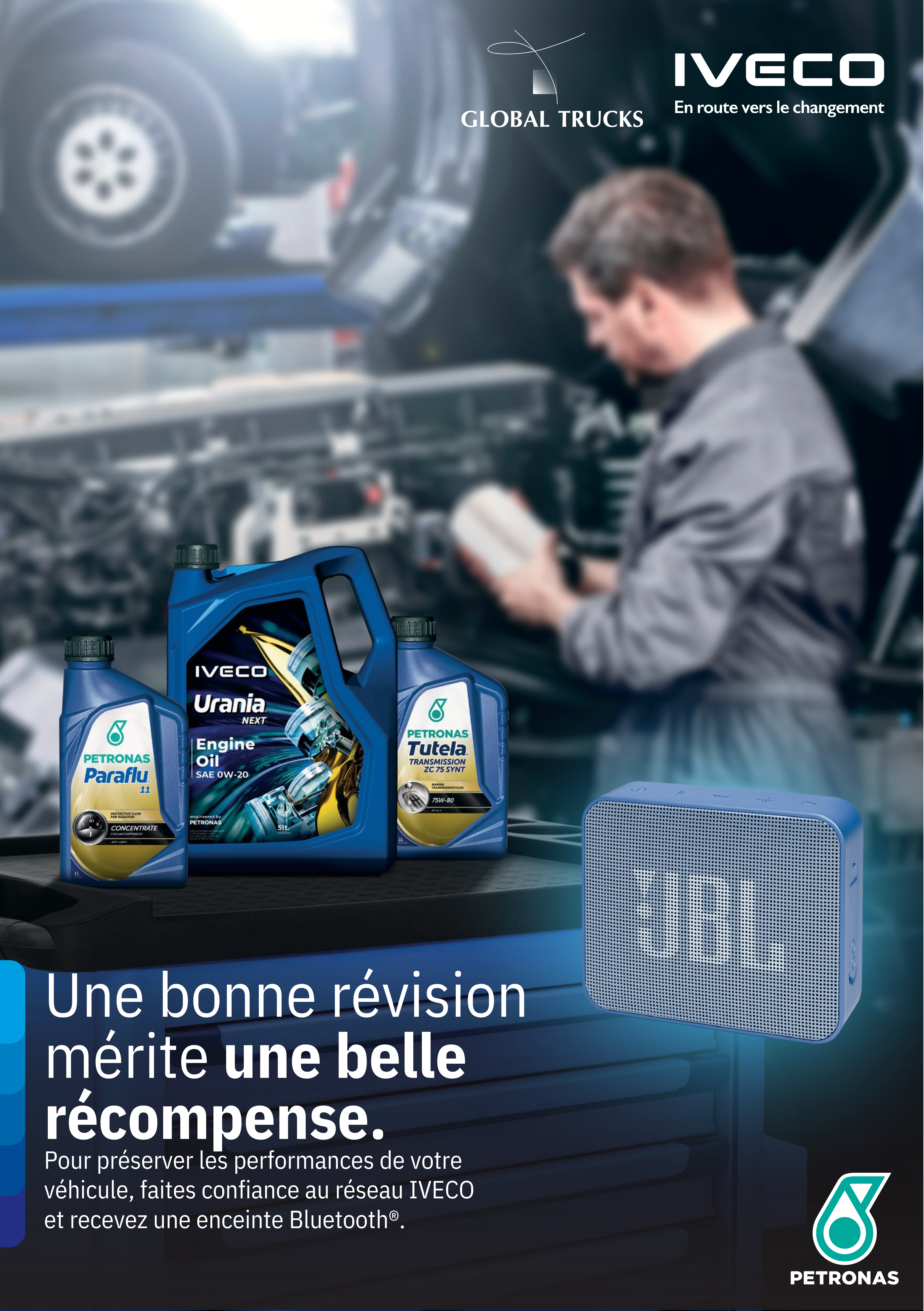 Faites confiance au réseau IVECO et recevez une enceinte Bluetooth