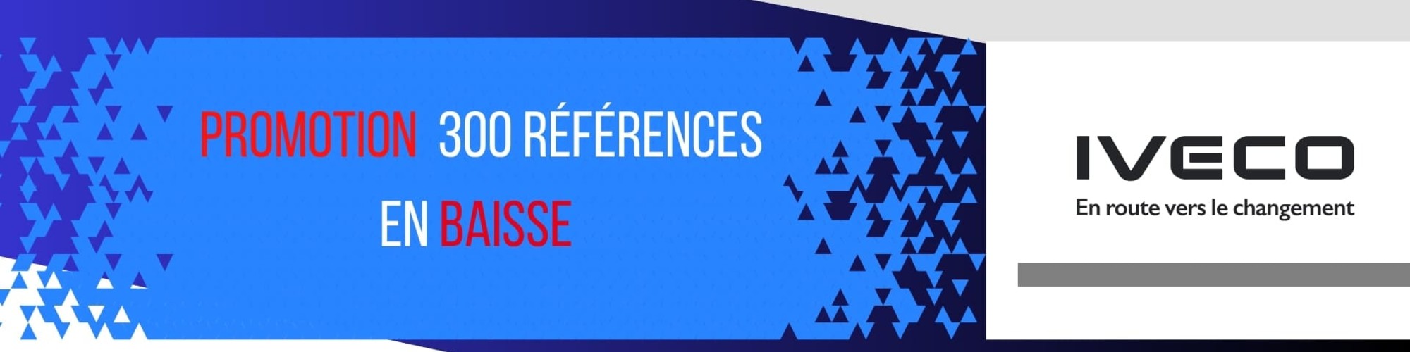 Promotion sur des pièces IVECO